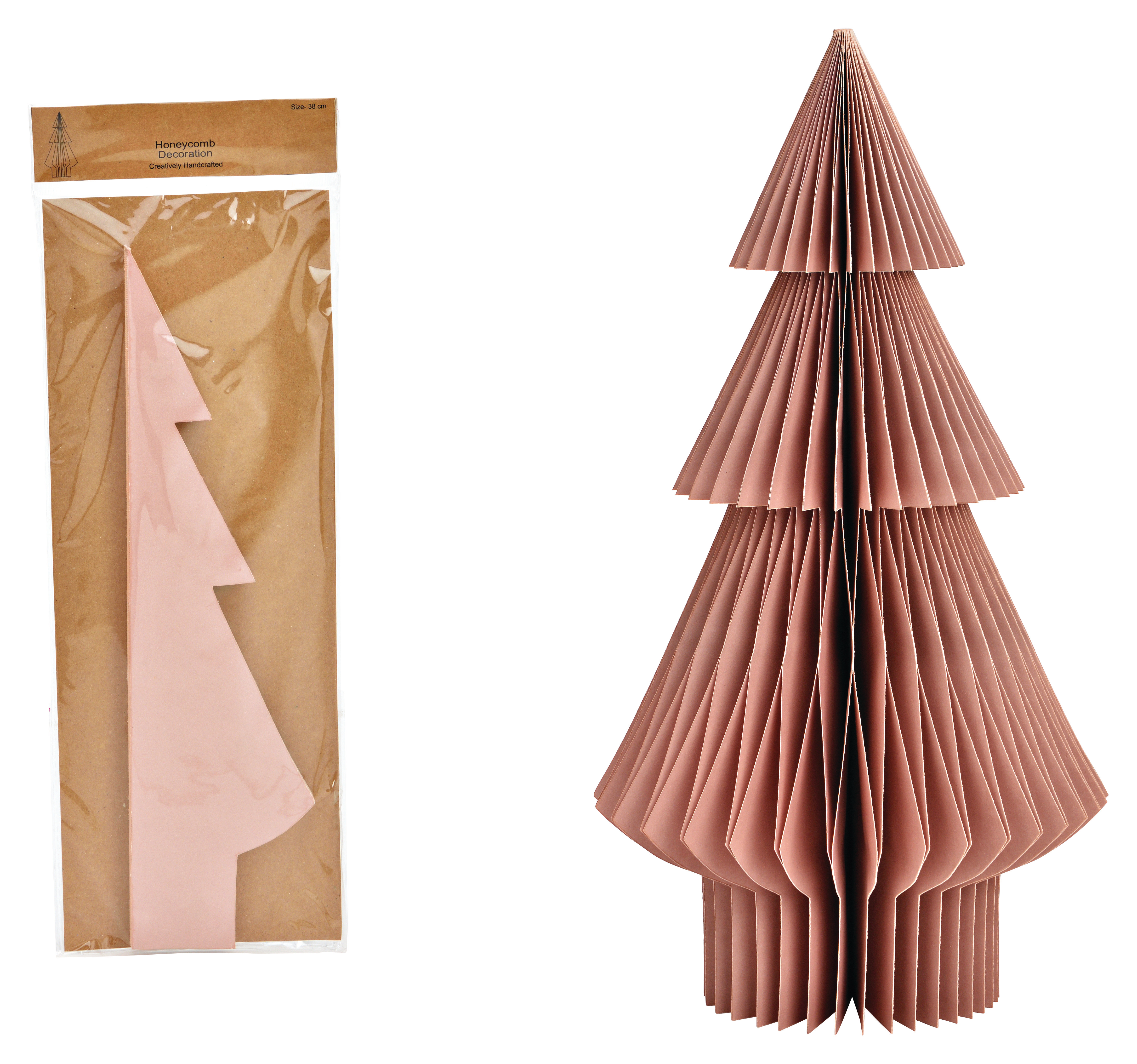 photo ROOST Présentoir Honeycomb 20x38cm 10039706 Sapin, vieux rose