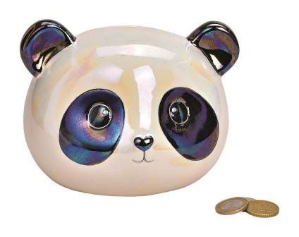 Sparkasse Panda 16x11x13cm 10056221 weiss, glänzend