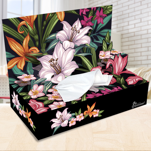 ROOST Mouchoir box 1376142 Fleurs