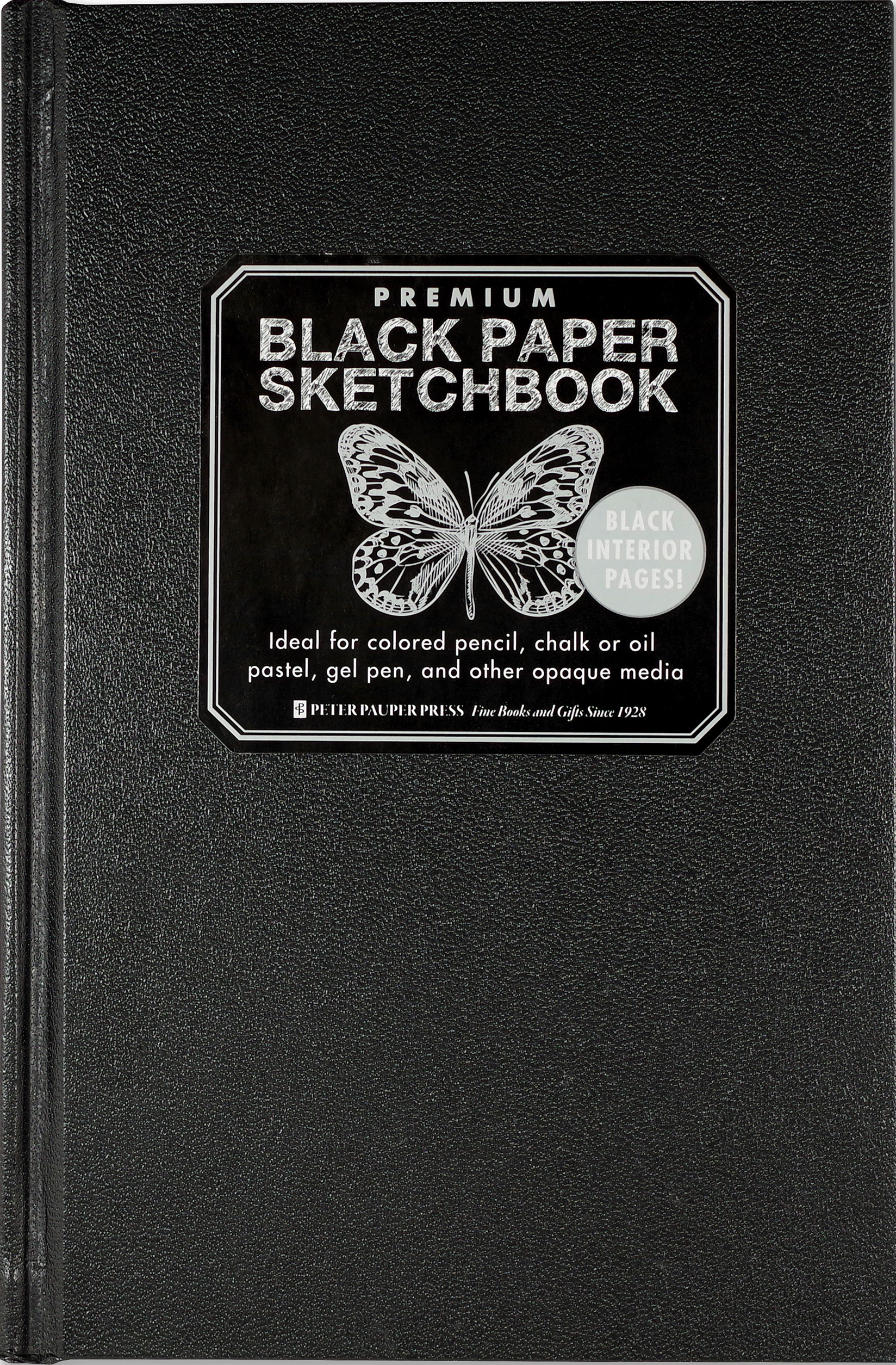 ROOST Livre d'ésquisse A5 1628 192 pages, noir perforées