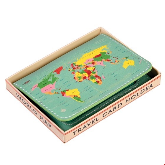 ROOST Travel Card Holder World Map 26590 11x8x1.5cm