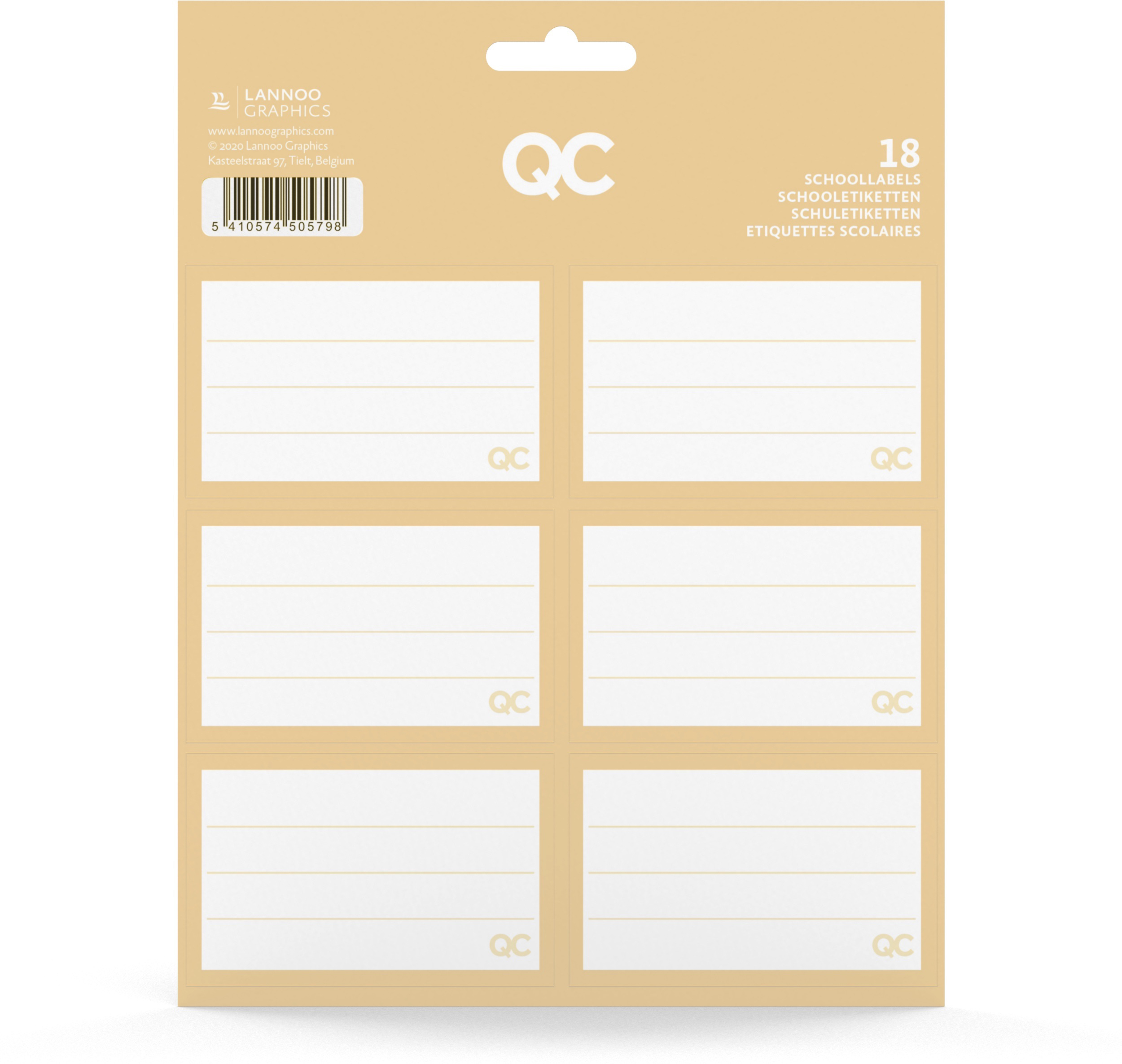 photo ROOST School Labels 505781 QC SPARKLE gold