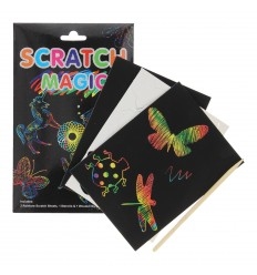 Kratzbilder-Block A4 620651 2 Stifte, 50 Bögen