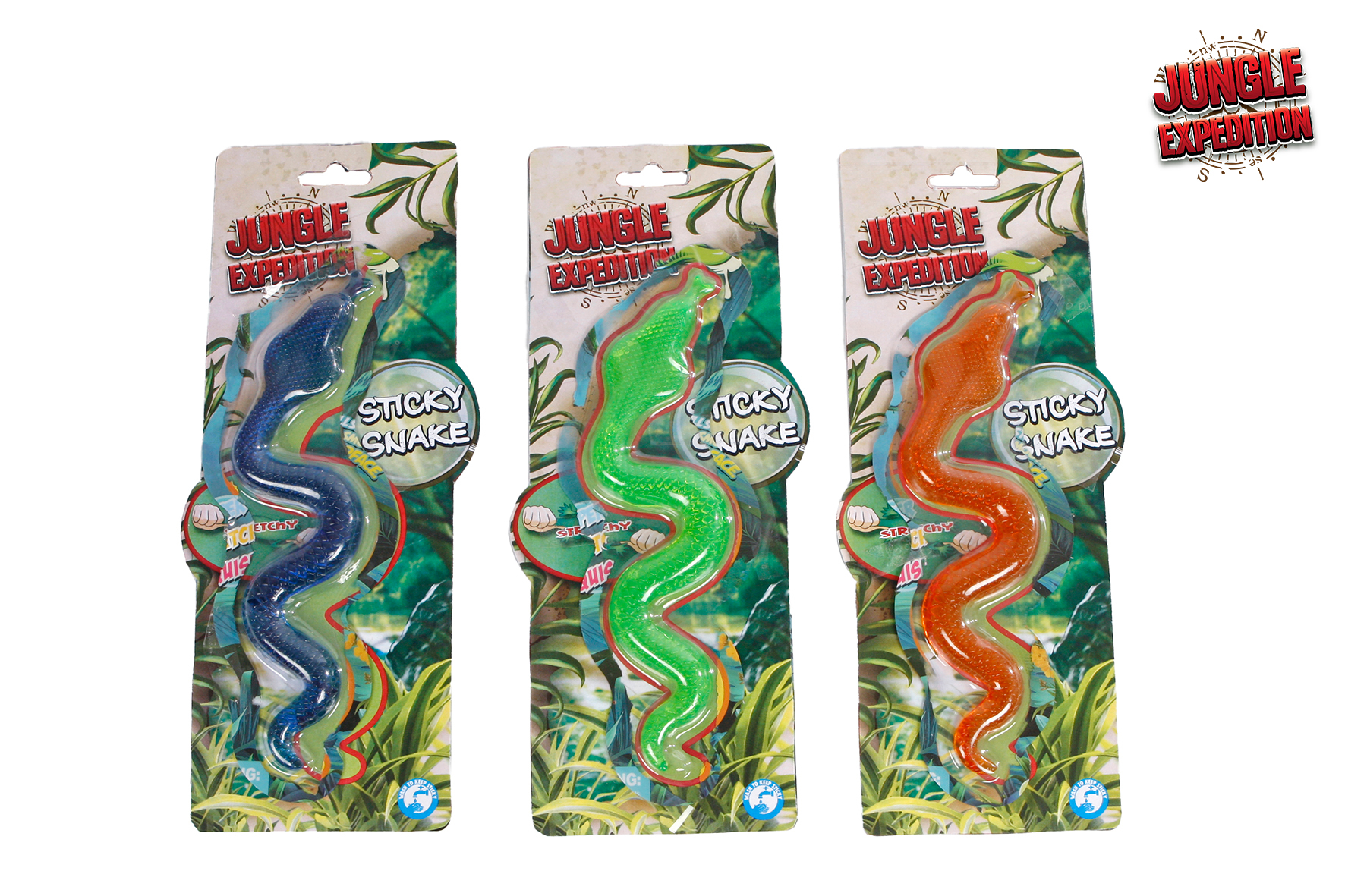 ROOST Sticky snakes 20-150cm 621207 Jungle Expedition Jungle Expedition