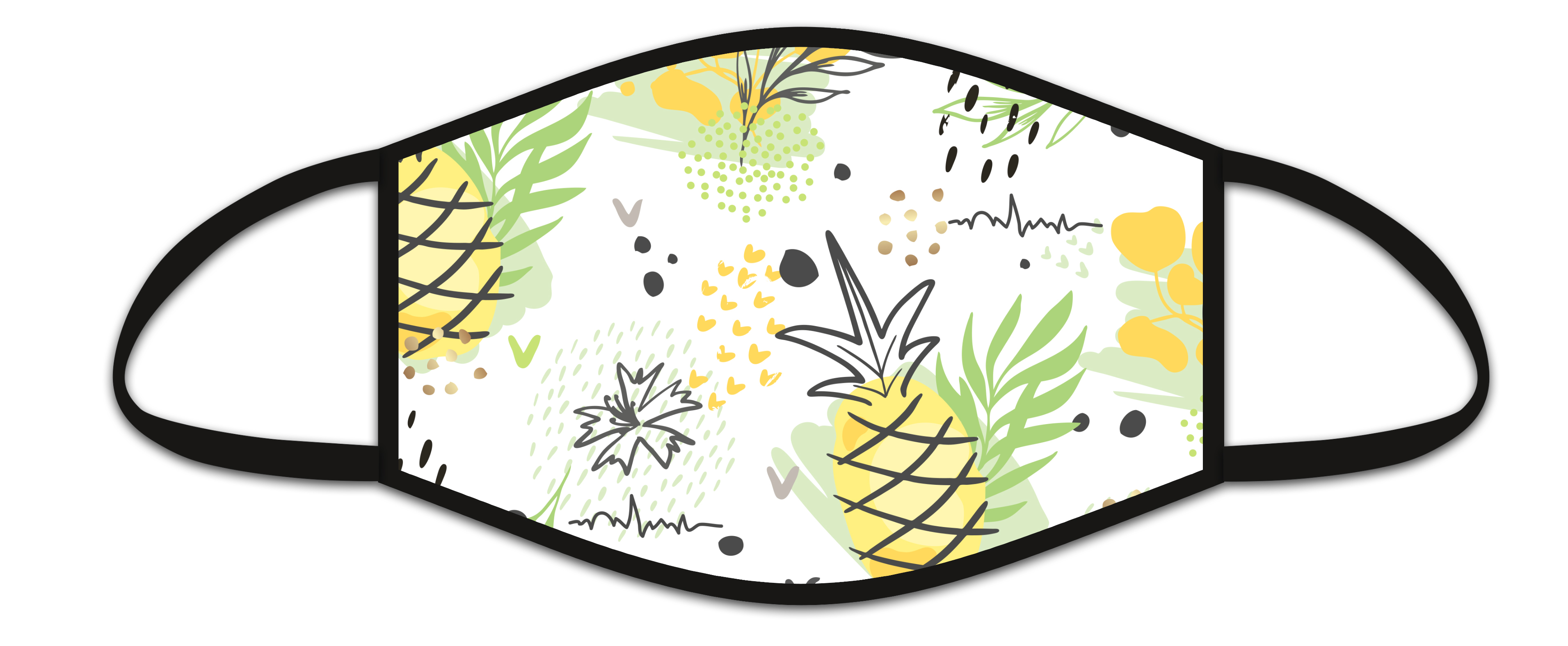 Mund-Nasen-Maske 9714 Ananas