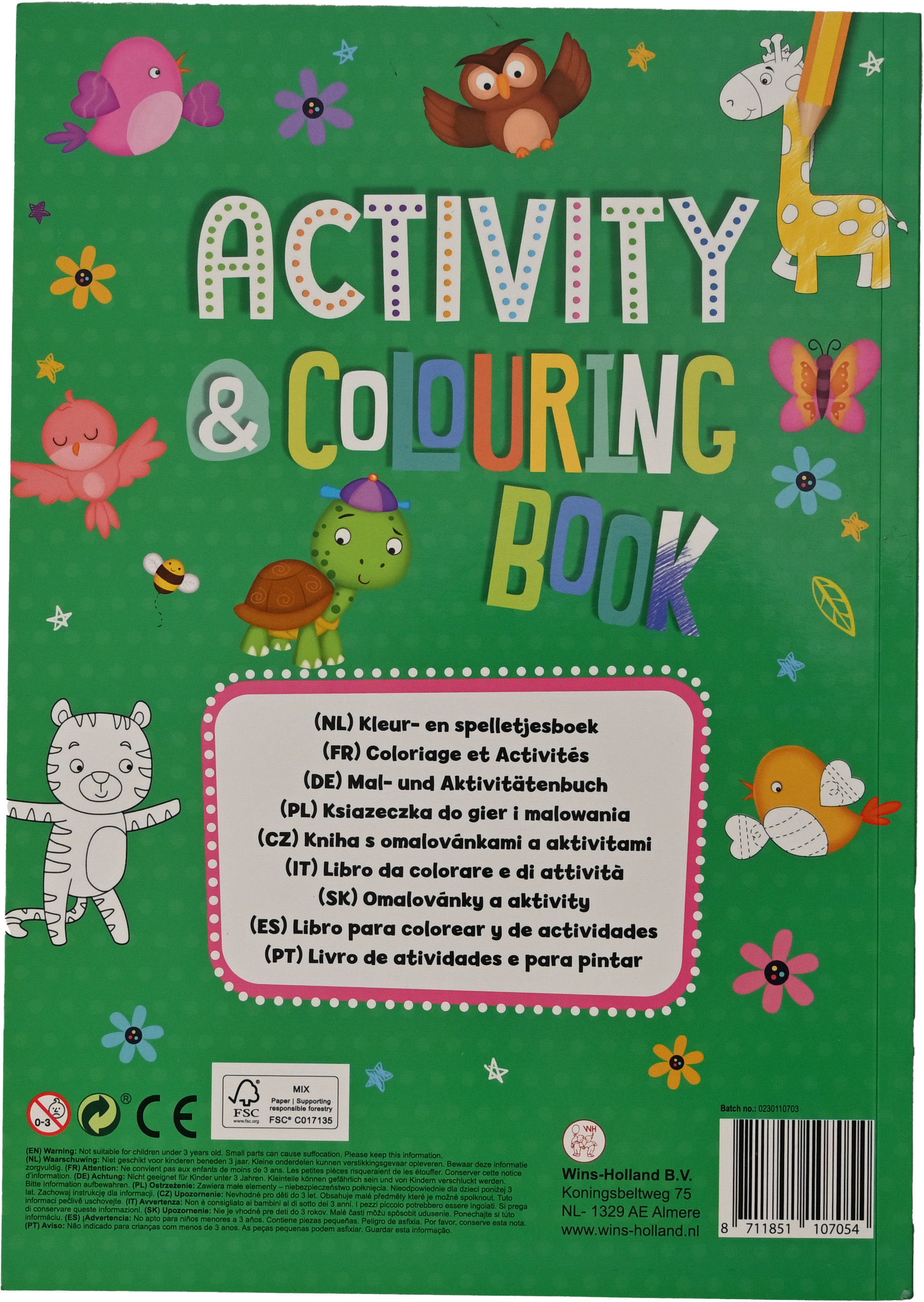 ROOST Livre activités et coloriage B1070 2 feuilles autocollants