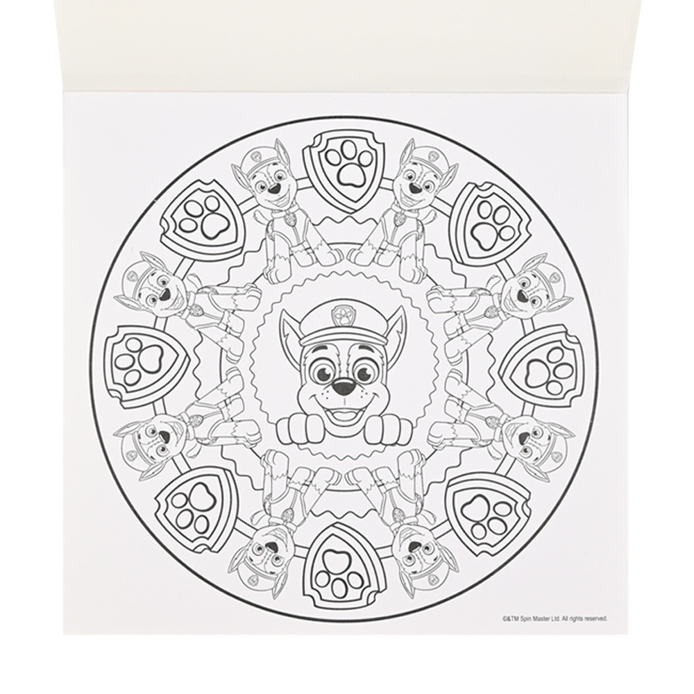 ROOST Bloc de coloriage Mandala B1985 Paw Patrol 18x18cm