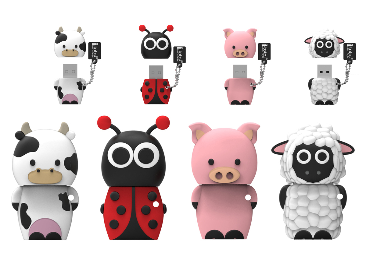 USB Stick Farm Tiere 16GB CM1451 ass.