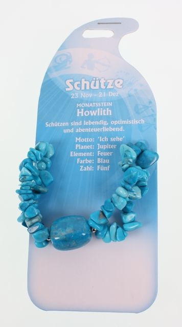 ROOST Bracelet Sagittaire G245 Howlith turquoise