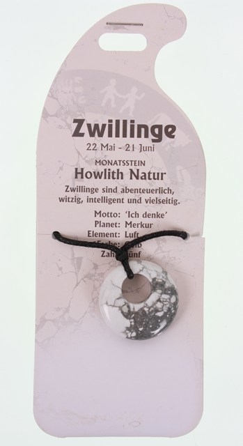 ROOST Collier Gémeaux G251 Howlith nature Howlith nature