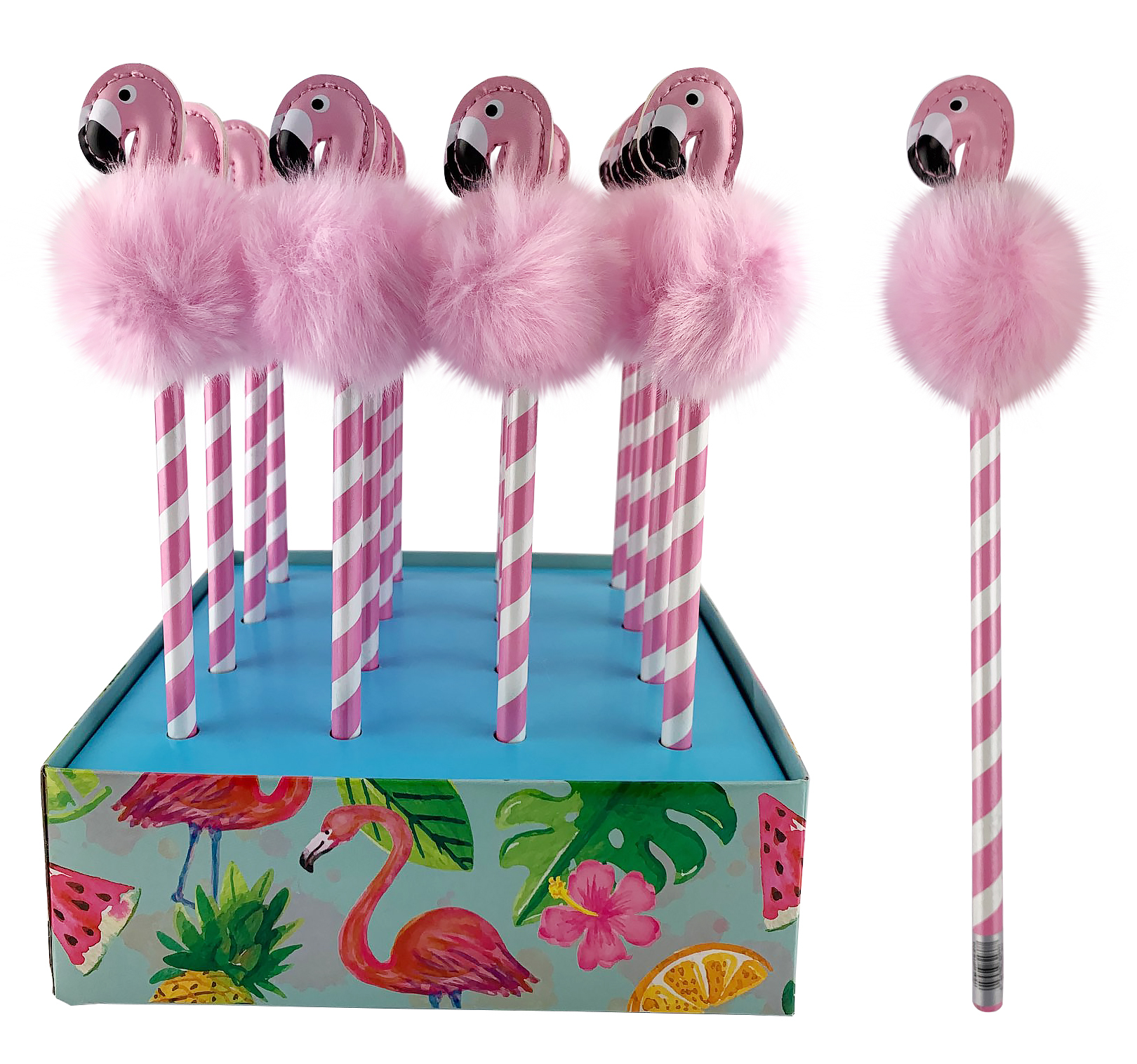 ROOST Crayon Flamingo Pom Pom HPTS-073
