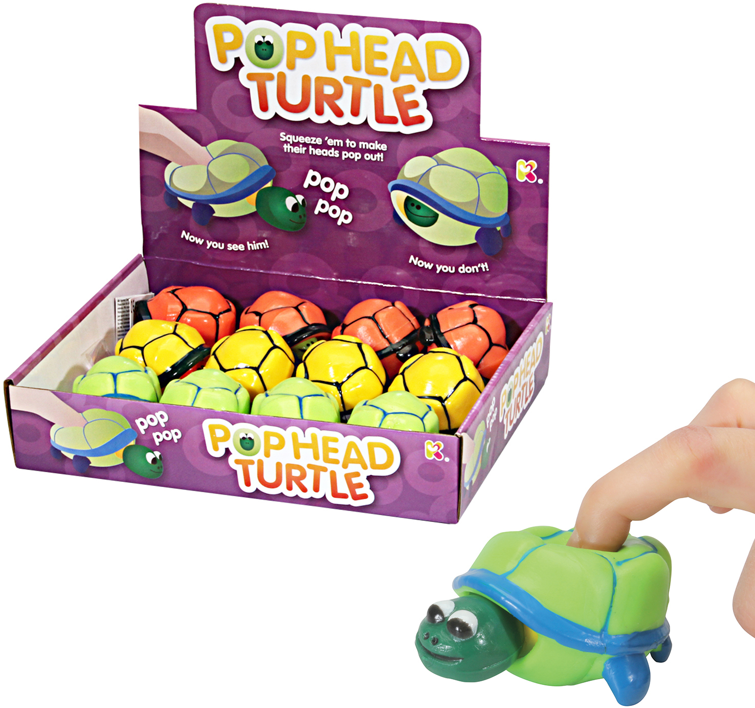 ROOST Cute Squeezy Animals NV187 Tortue 3 ass.