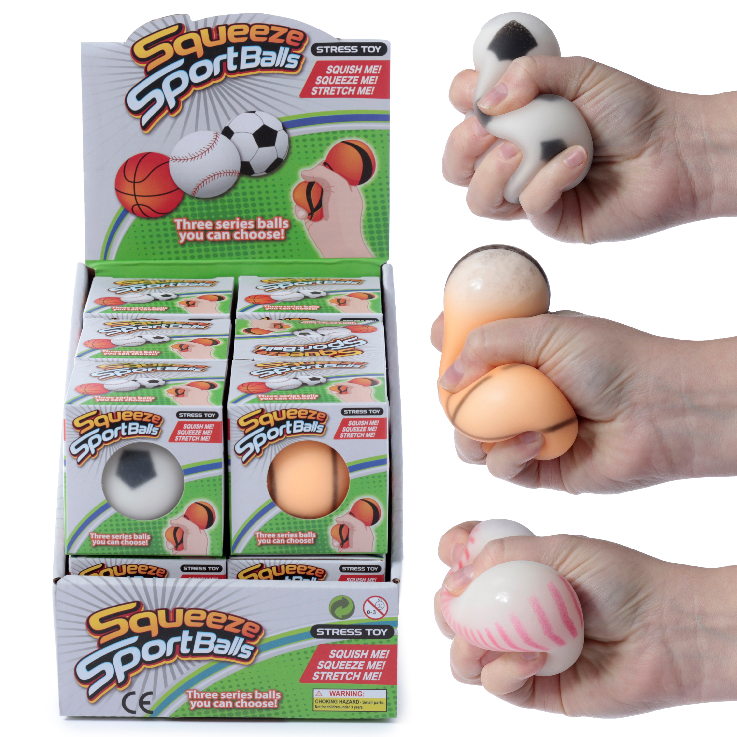 ROOST Squeezable Soft Ball 6.5cm TY892 assorté