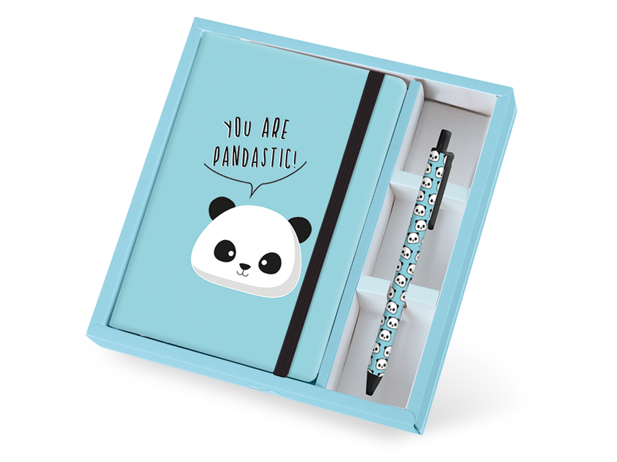 photo ROOST Carnet de notes et Stylo A5 XL1812 Panda