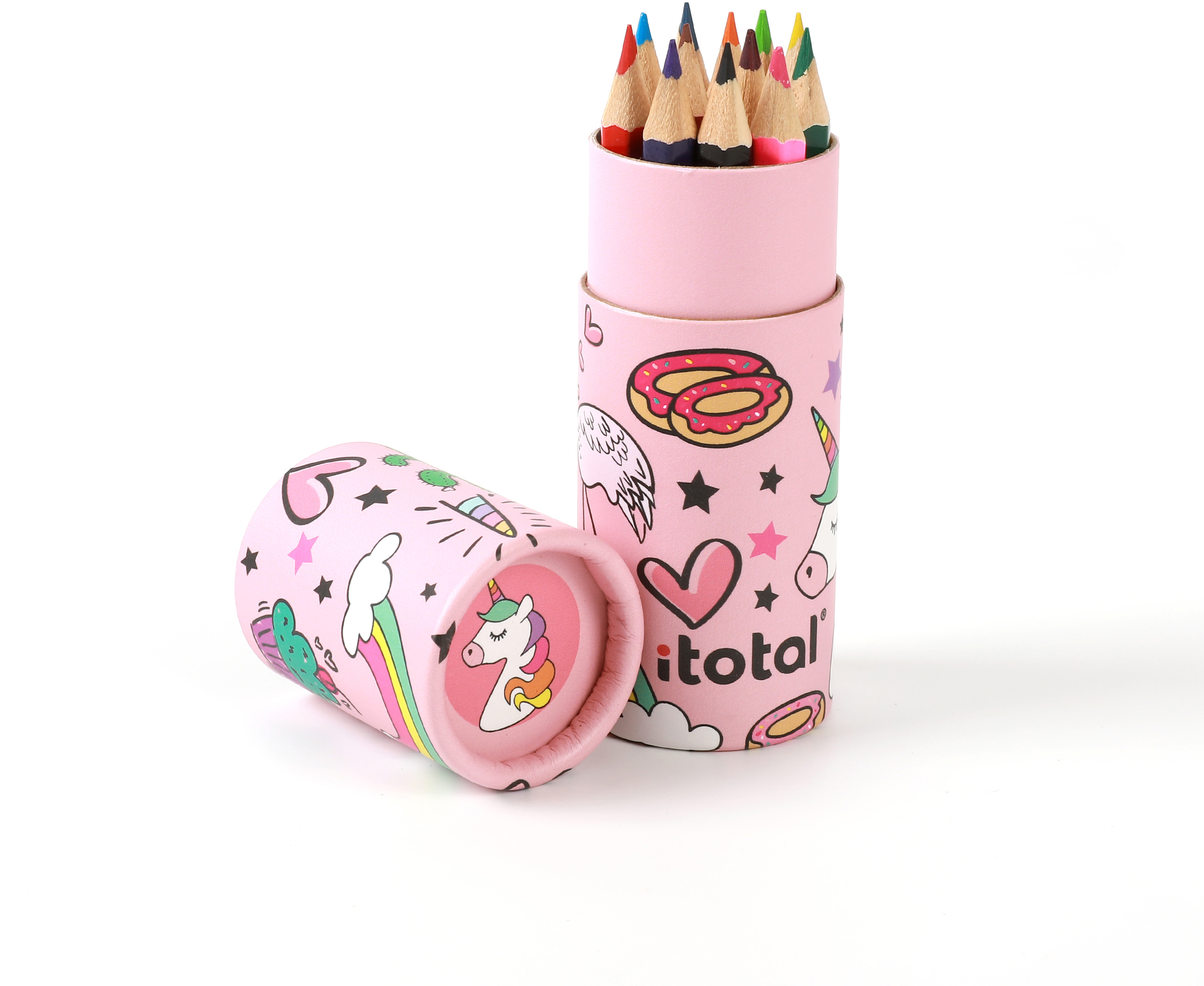 ROOST Porte-crayons Licorne XL2268 avec 12 crayons de couleur