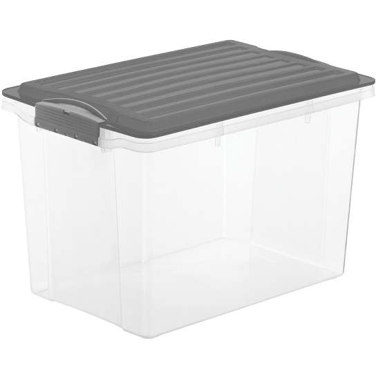 photo ROTHO Panier empilable Compact 19l 1776608812WS anthracite/transparent
