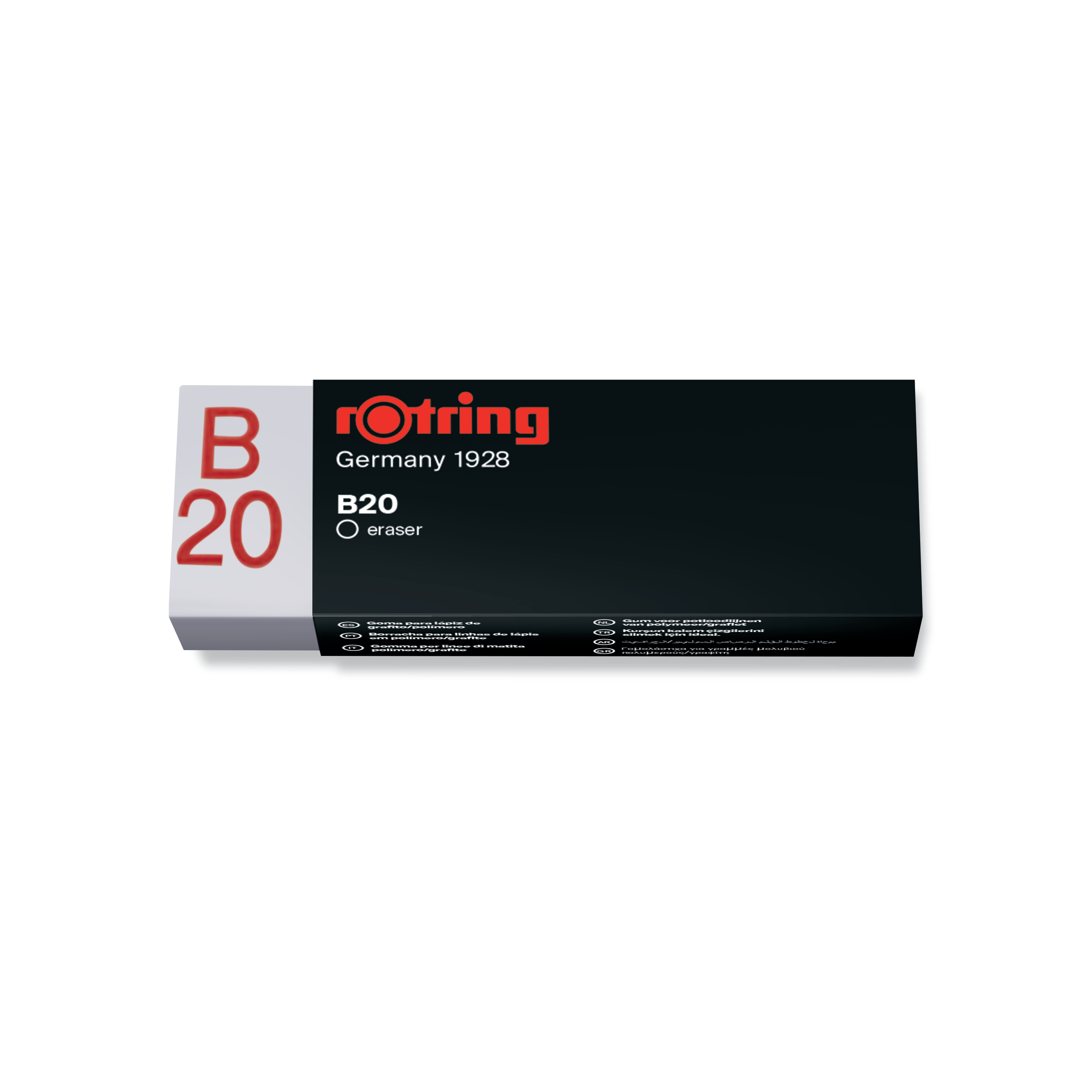 ROTRING Gomme B20 S0194570 60x22x10mm, rapid-eraser