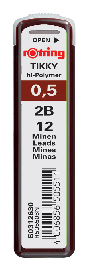 ROTRING Mines 2B S0312630 0,5mm 12 pcs. 0,5mm 12 pcs.