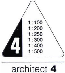 RUMOLD Triangulaires-150 30cm 150/4/30 architecte 4