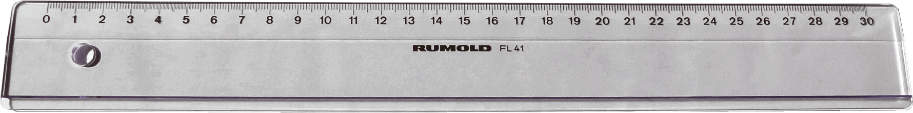 RUMOLD Règle techn. FL 41 30cm FL 41/30 transparent transparent