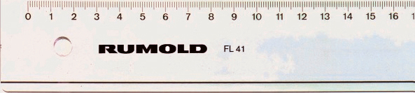 RUMOLD Règle technicien 40cm FL41/40 transparent