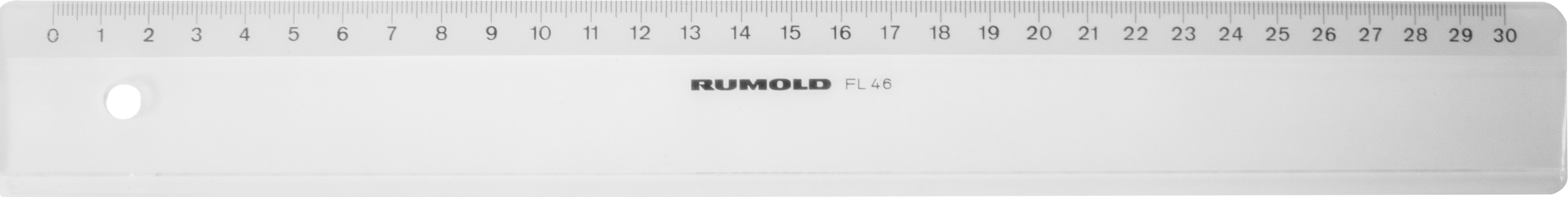 RUMOLD Règle plate 30cm FL46/30 transparent