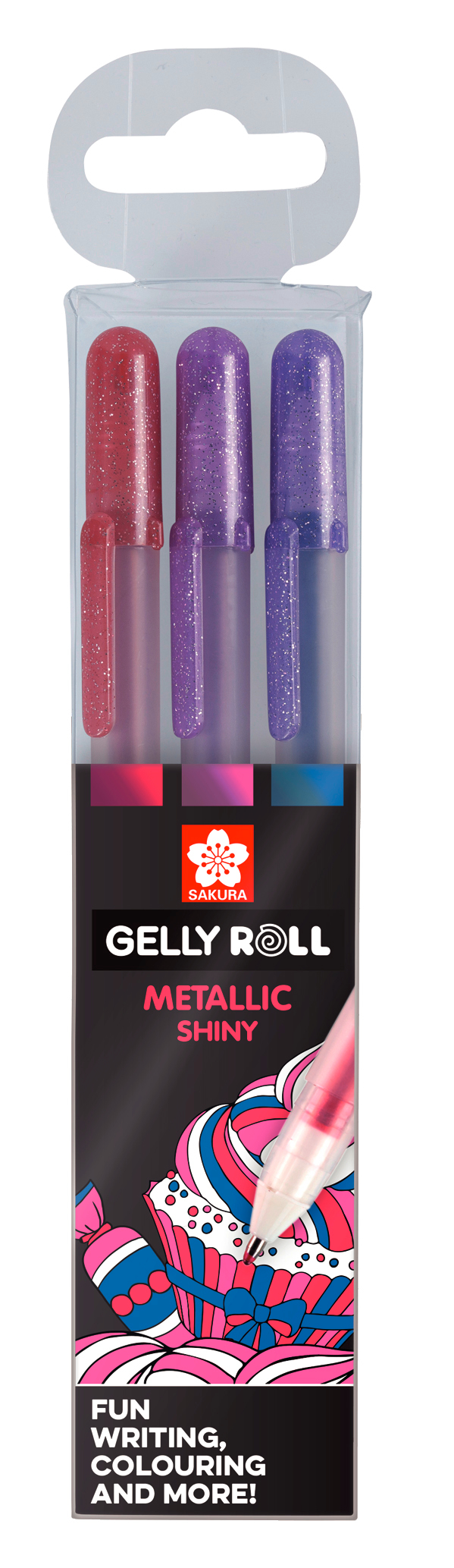 SAKURA Gelly Roll 0.5mm POXPGBMET3A Metallic Sweets 3 pcs.