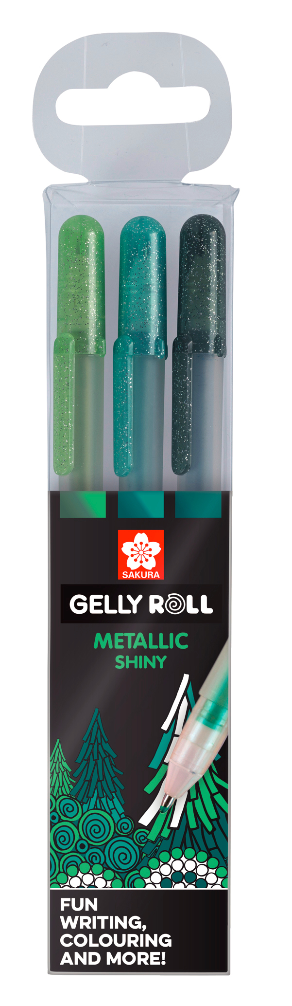 SAKURA Gelly Roll 0.5mm POXPGBMET3B Metallic Forest 3 pcs.