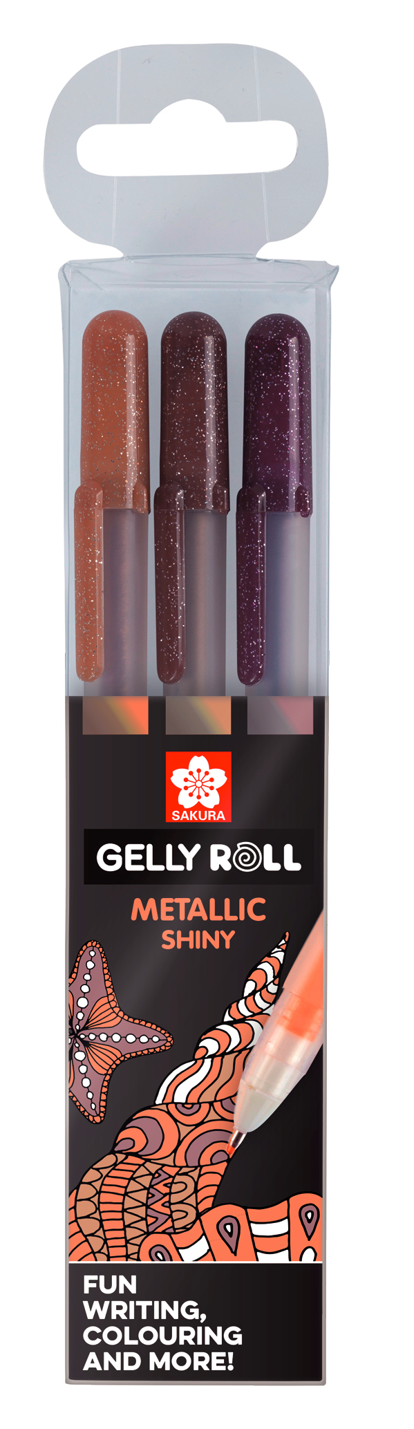 SAKURA Gelly Roll 0.5mm POXPGBMET3D Metallic Nature 3 pcs.