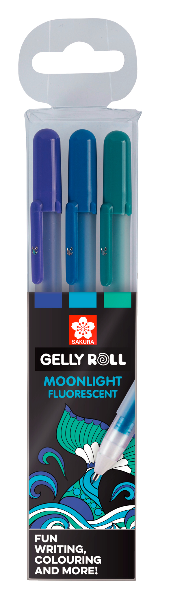 SAKURA Gelly Roll 0.5mm POXPGBMOO3C Moonlight Ocean 3 pcs.