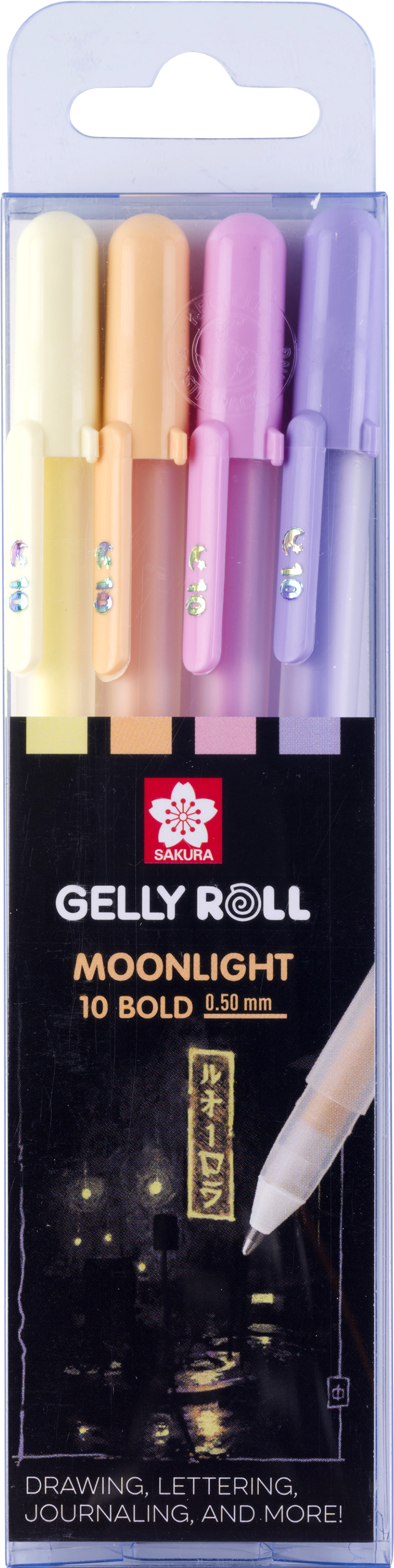 SAKURA Gelly Roll 0.50mm POXPGBMOO4A Moonlight Past. Sunrise 4 pcs.