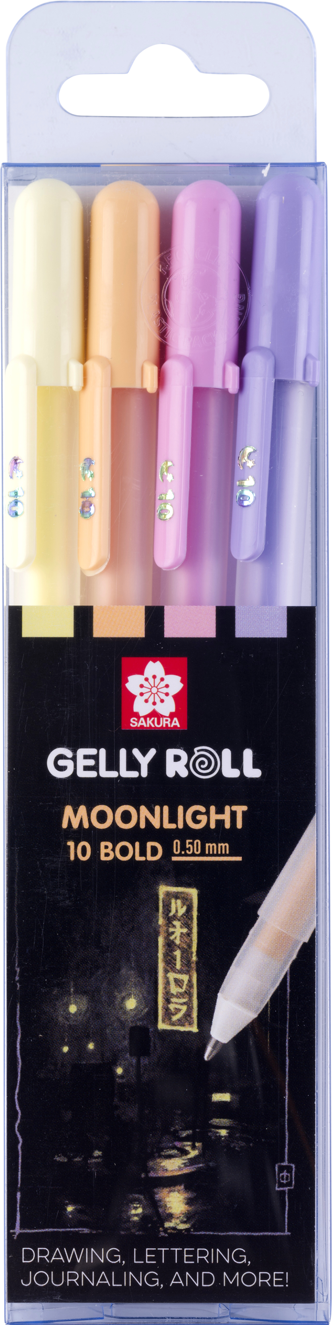 photo SAKURA Gelly Roll 0.50mm POXPGBMOO4A Moonlight Past. Sunrise 4 pcs.