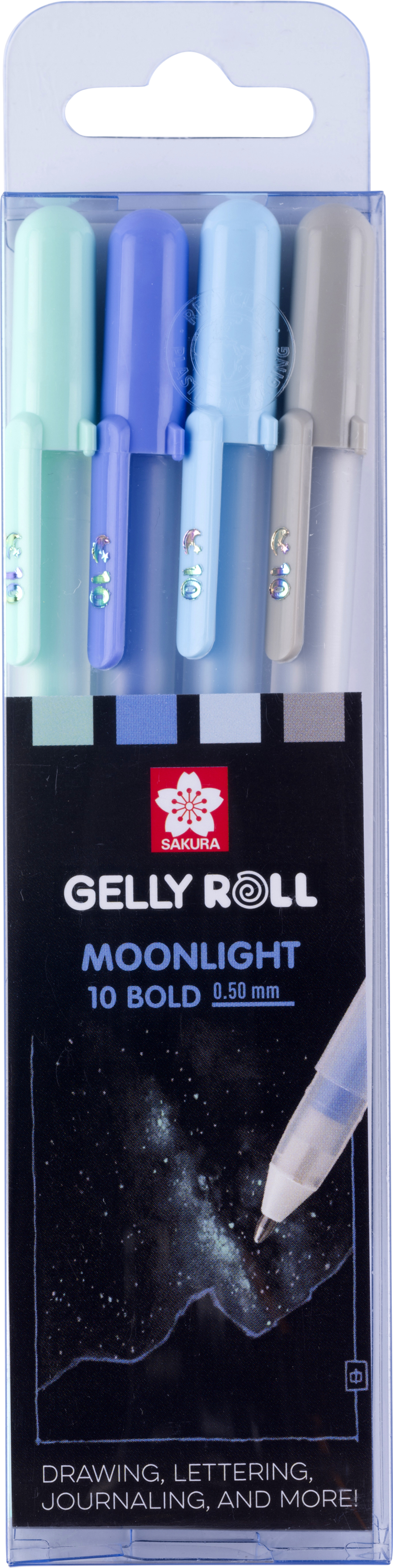 photo SAKURA Gelly Roll 0.50mm POXPGBMOO4B Moonlight Pastel Aurora 4 pcs.