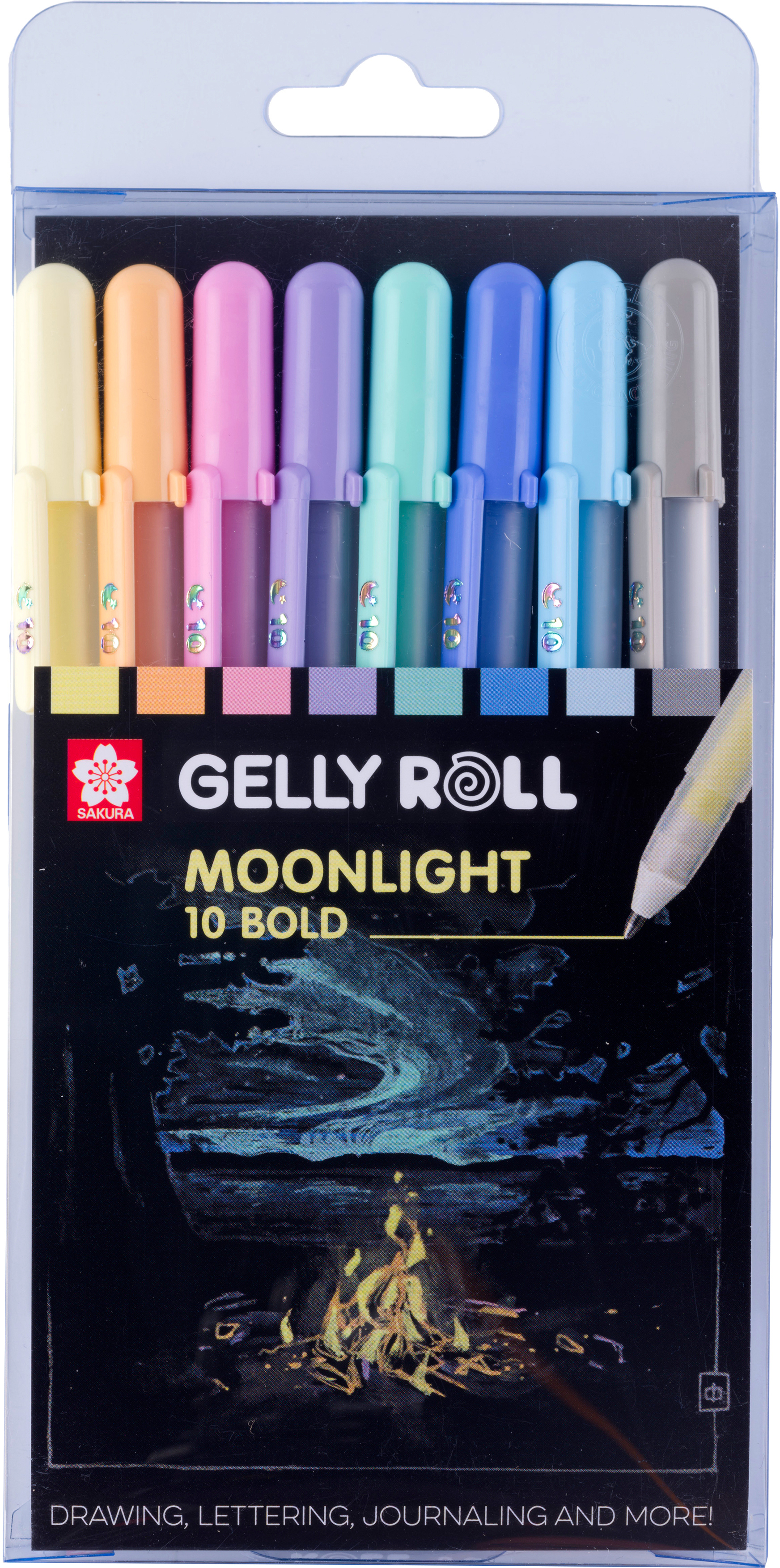 photo SAKURA Gelly Roll 0.50mm POXPGBMOO8 Moonlight Pastel 10 pièces