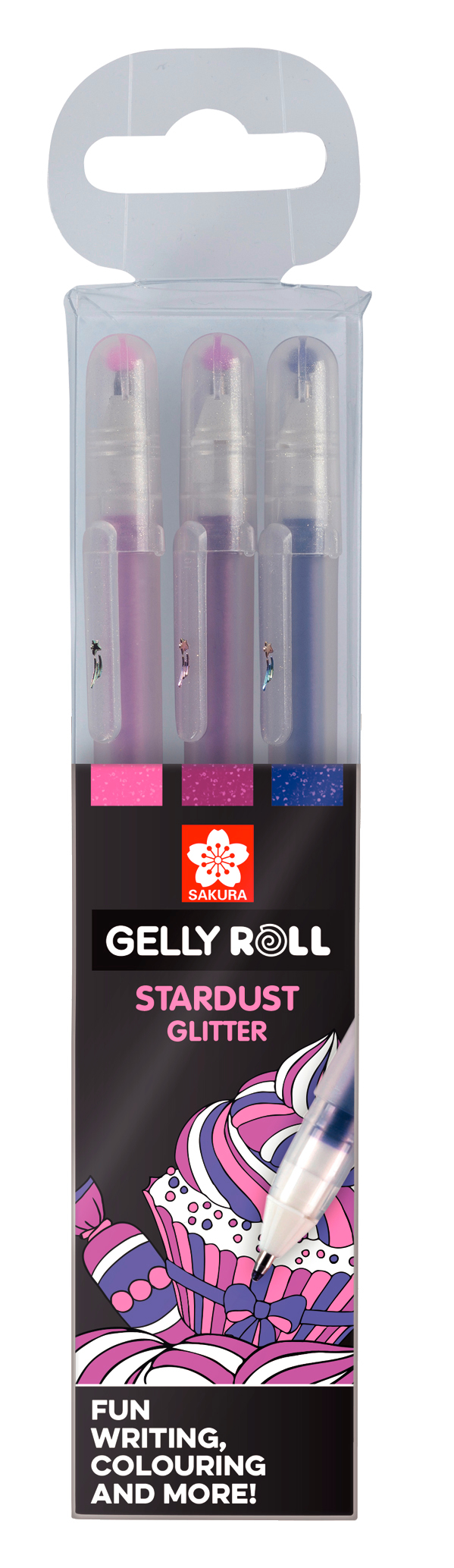SAKURA Gelly Roll 0.5mm POXPGBSTA3A Startdust Glitter Sweets 3 p.
