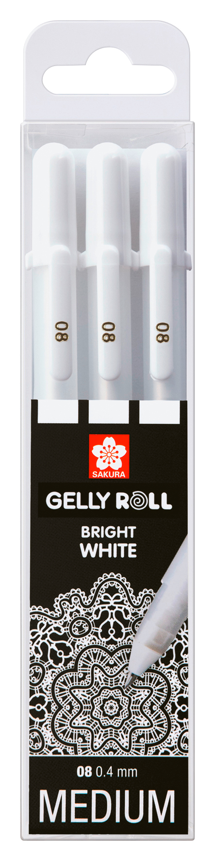 SAKURA Gelly Roll 0.4mm POXPGBWH3 White 3 pcs.