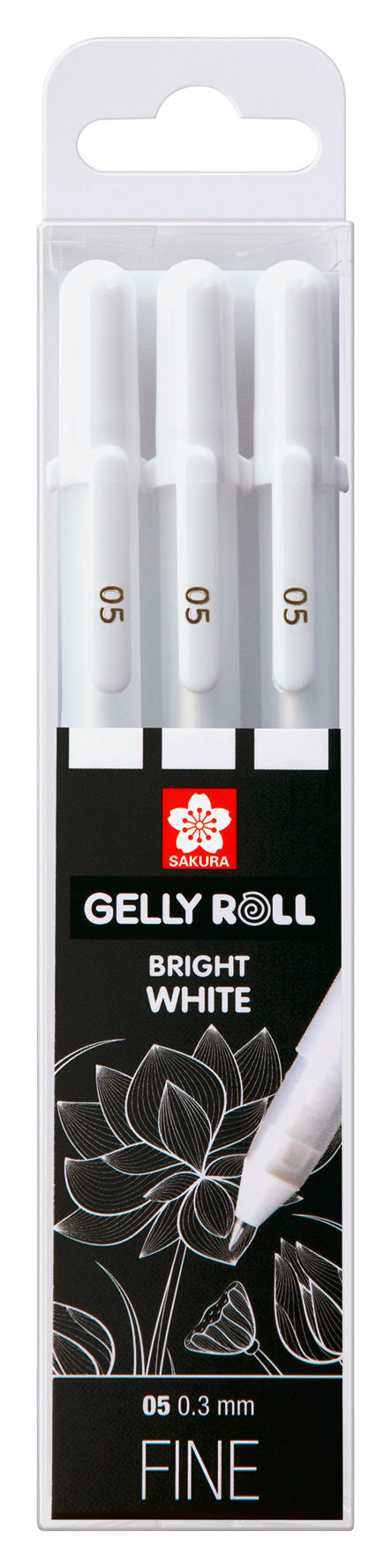 SAKURA Gelly Roll 0.3mm POXPGBWH3A White 3 pcs. White 3 pcs.