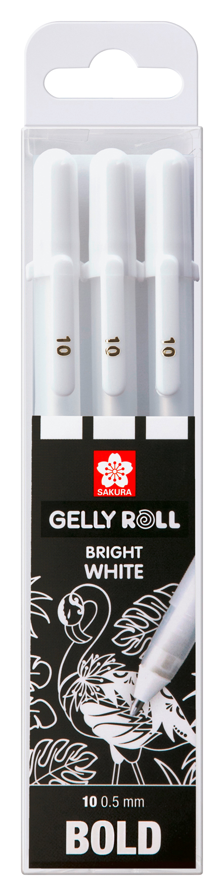 SAKURA Gelly Roll 0.5mm POXPGBWH3B White 3 pcs. White 3 pcs.