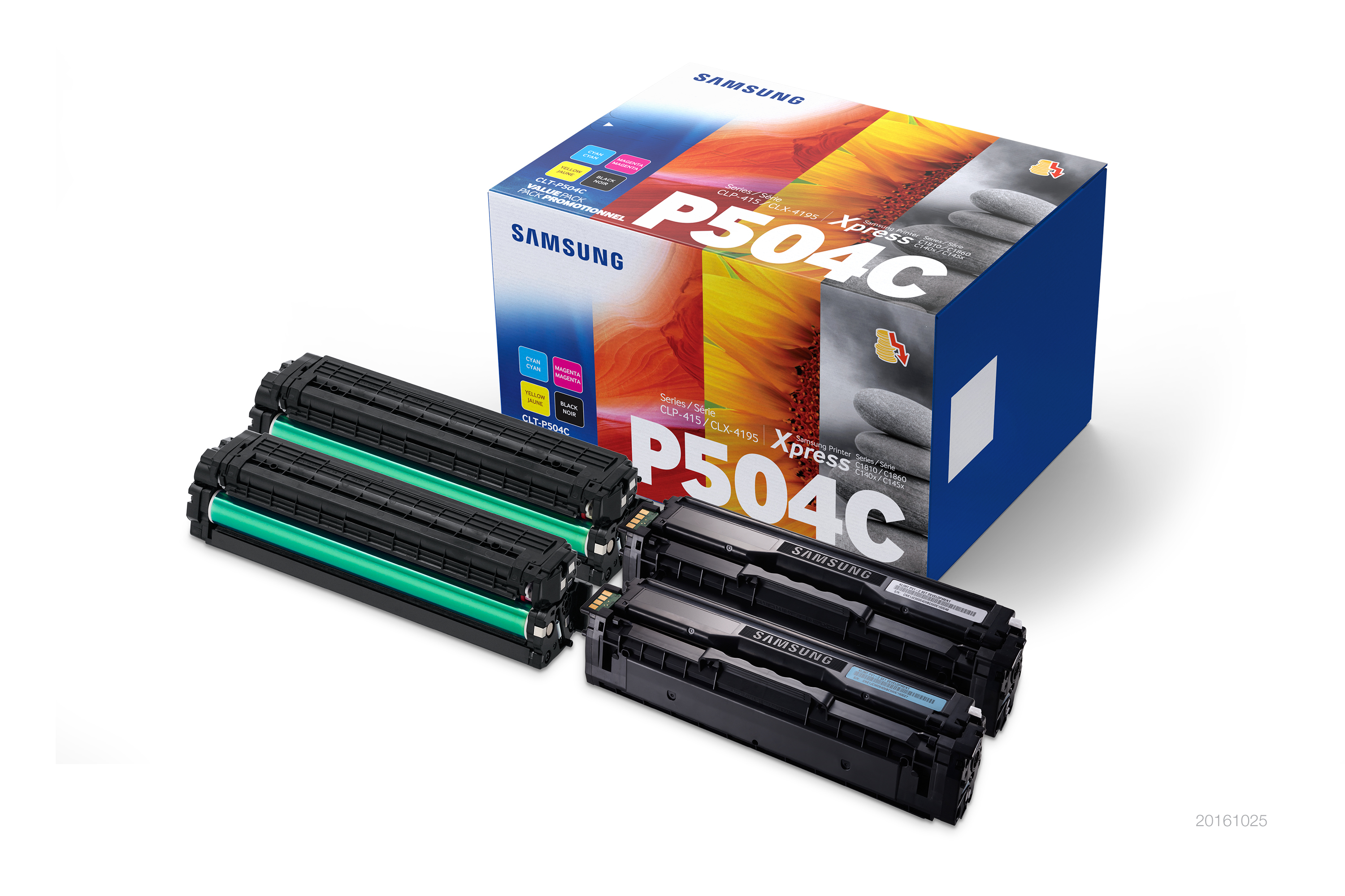 photo SAMSUNG Toner Rainbow Kit CMYBK SU400A ELS CLP-415/CLX-4195 1800/2500