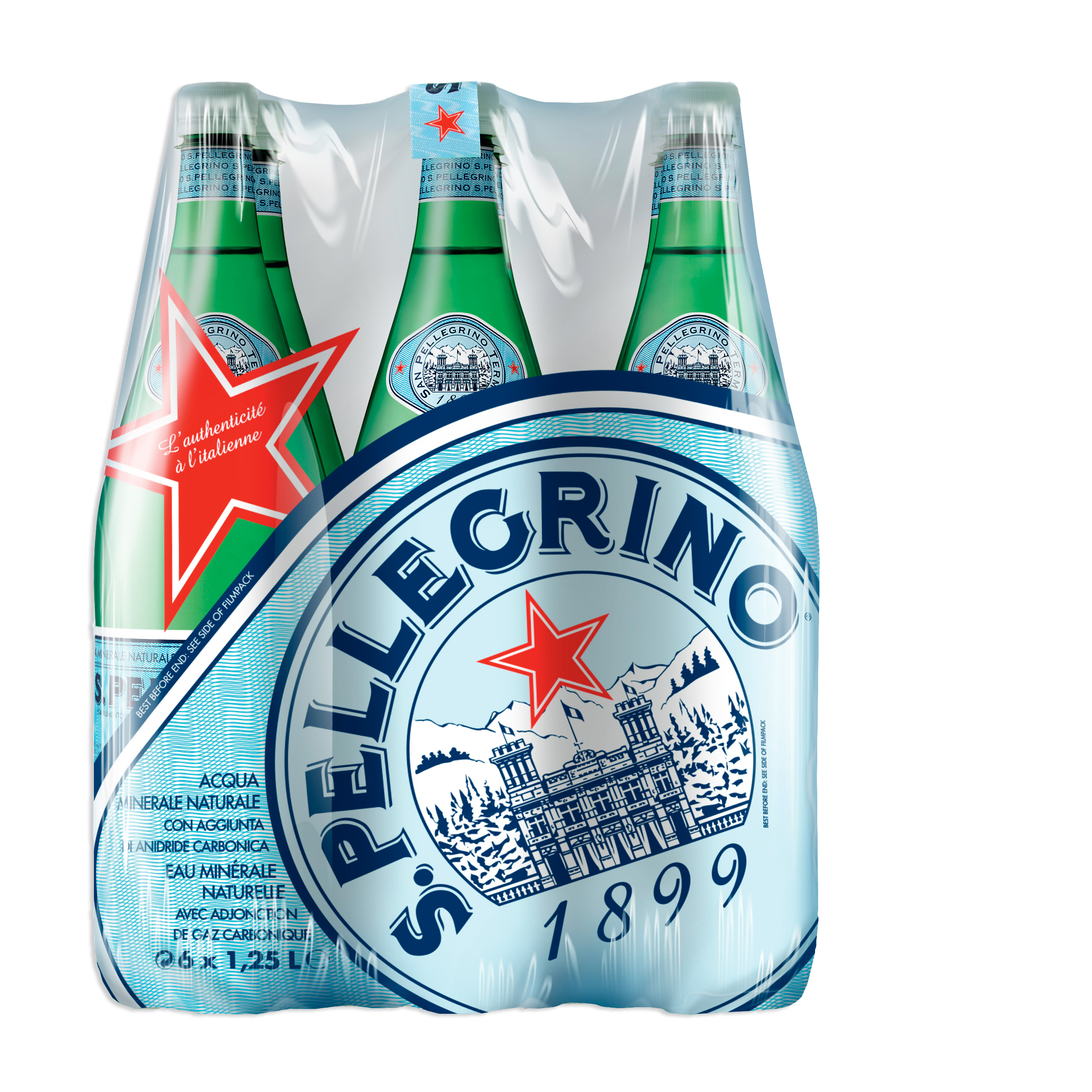 photo SAN PELLEGRINO gazéifié 12325519 125 cl, 6 pcs.