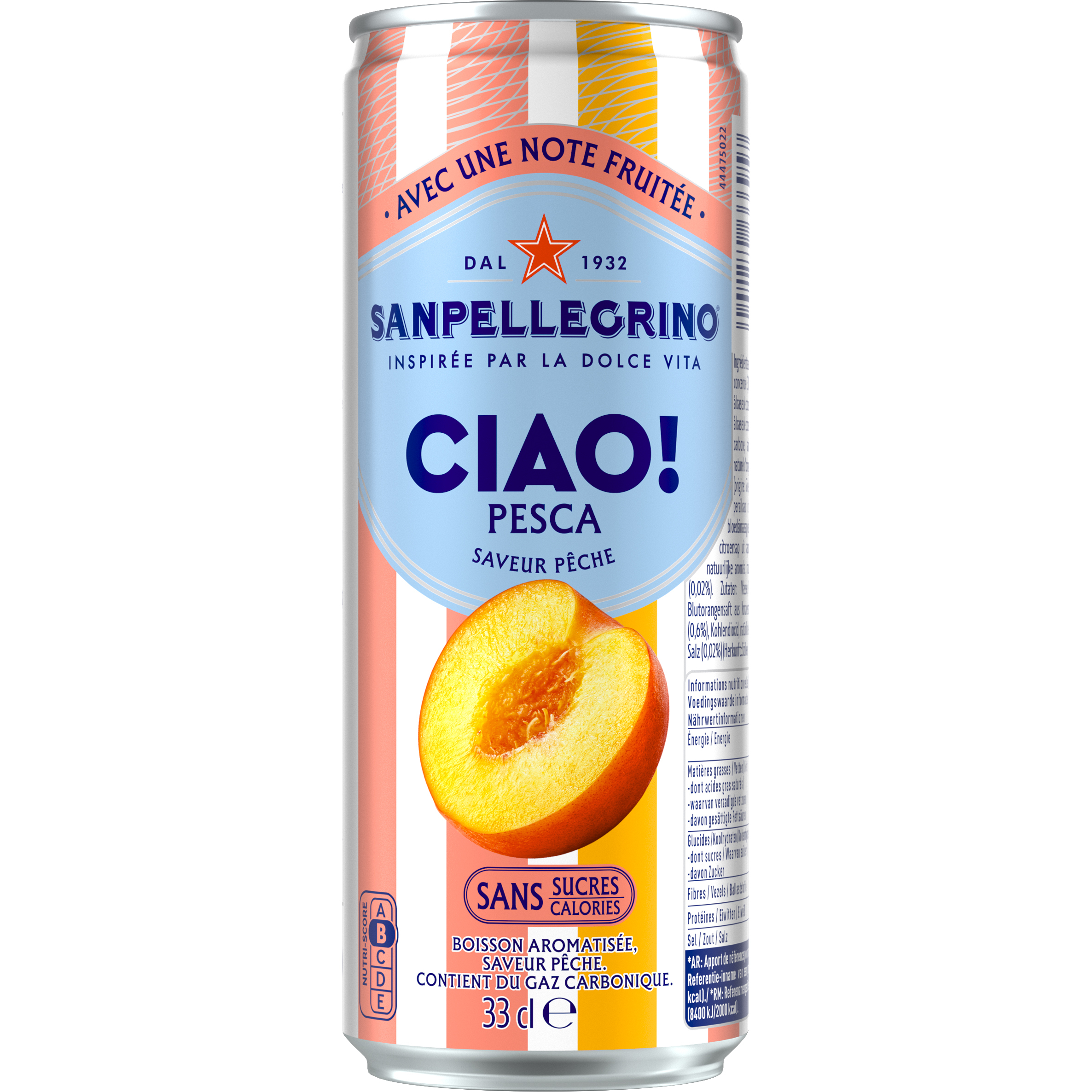 photo SAN PELLEGRINO Ciao ! Pêche 13849633 33 cl, 6 pcs.