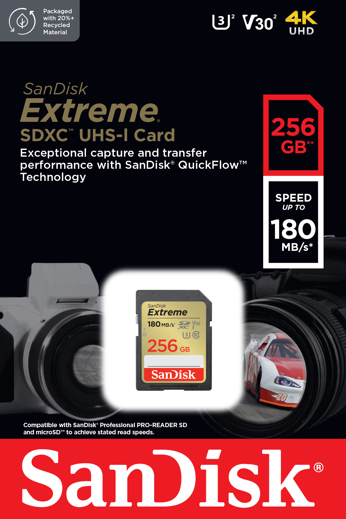 SANDISK Extreme SDXC 256GB SDSDXVV-256G-GNCIN
