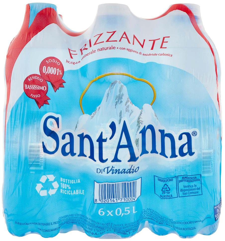 photo SANT ANNA Eau minérale gazéifié STSAR05FR64S 50cl, 6 pcs.