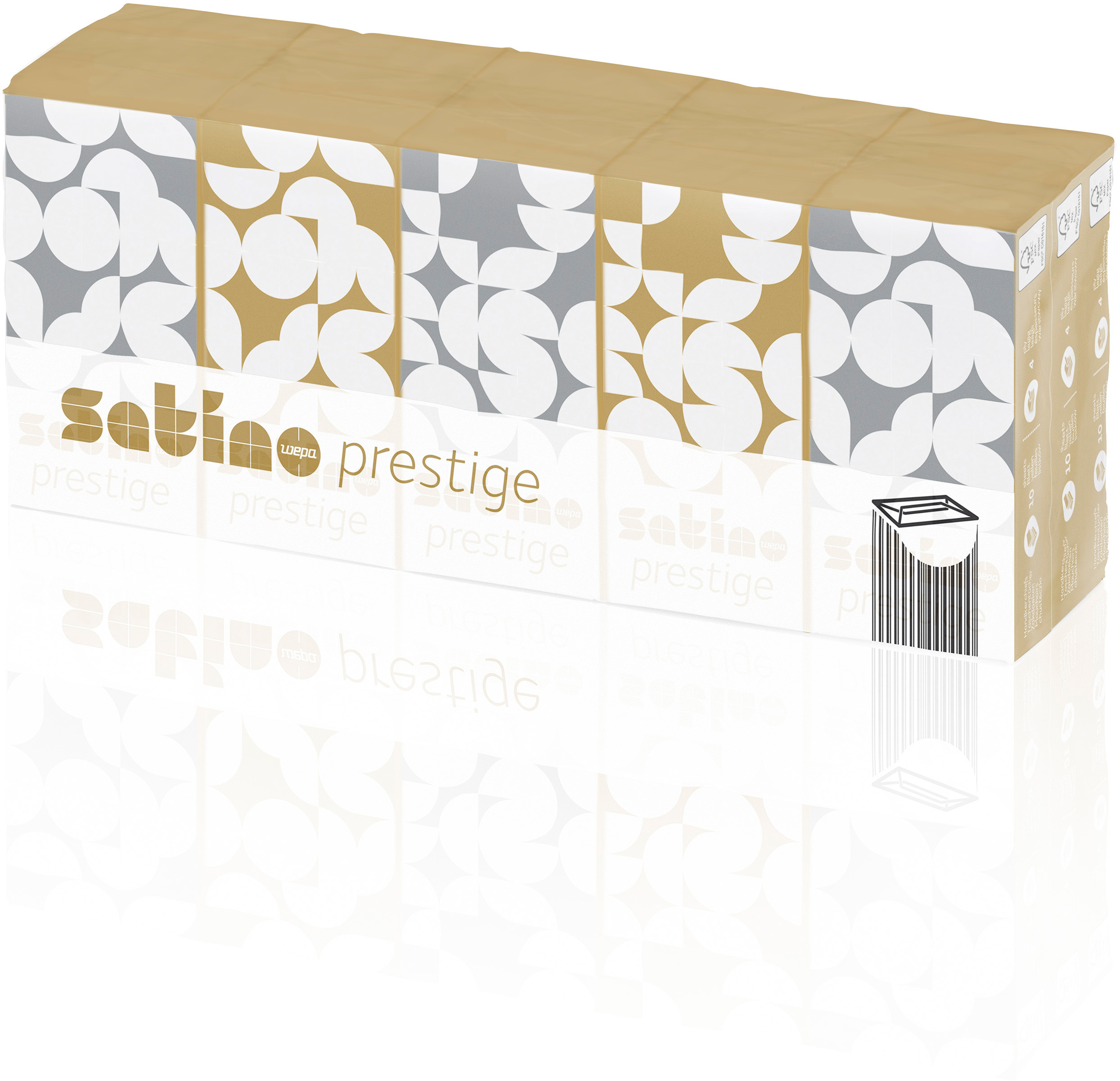 SATINO Mouchoirs Satino Prestige 113940 4 plis, 15 pcs. 10 flls.