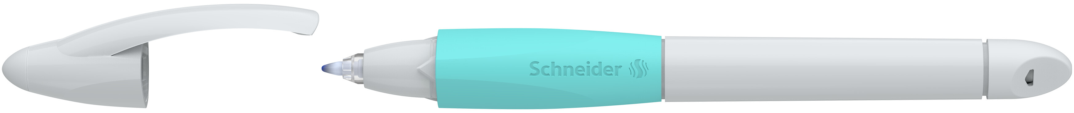 photo SCHNEIDER Rolleball Base Ball 0.5mm 188331 gris claire/turquoise