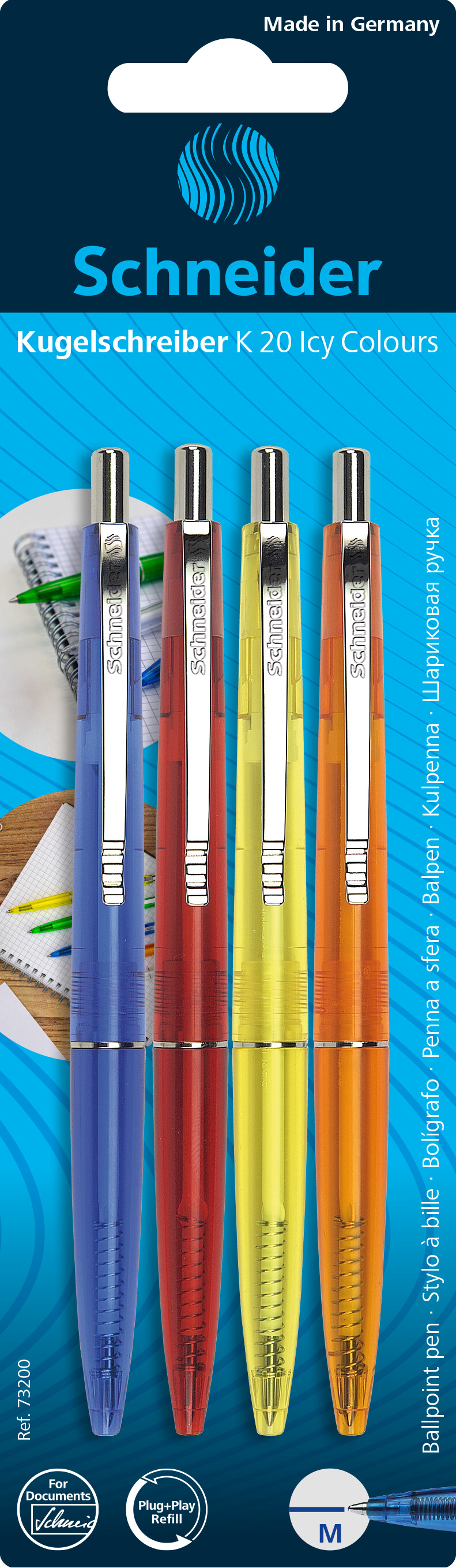 photo SCHNEIDER Kugelschreiber K20 ICY 73200 4 Farben