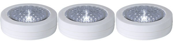 SCHOENENBERGER Lumière fonctionnelle LED 85.35722 blanc, autocollant 3 pcs.