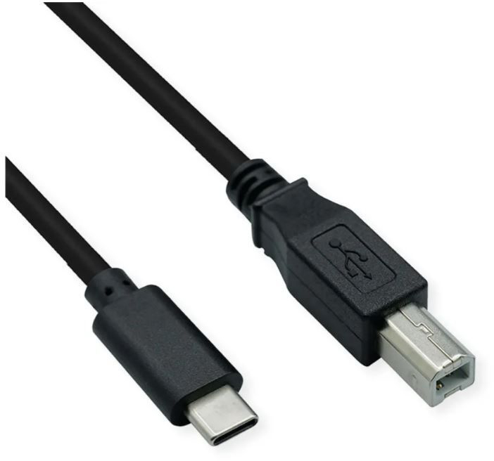 photo SCHOENENBERGER Cable USB-C to USB-Printer 90.002/11.02.8336 1.8m black
