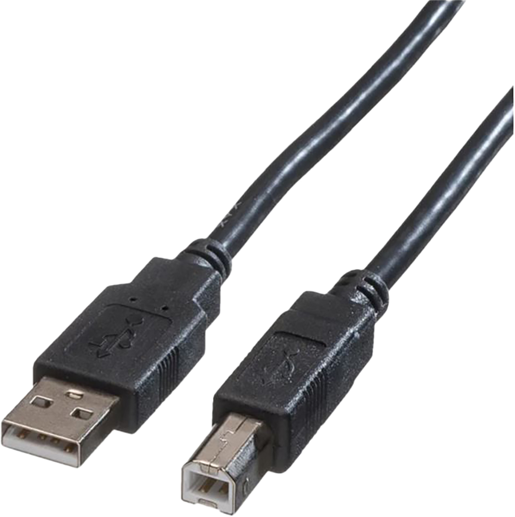 photo SCHOENENBERGER Cable USB-A to USB-Printer 90.003/11.02.8818 1.8m black