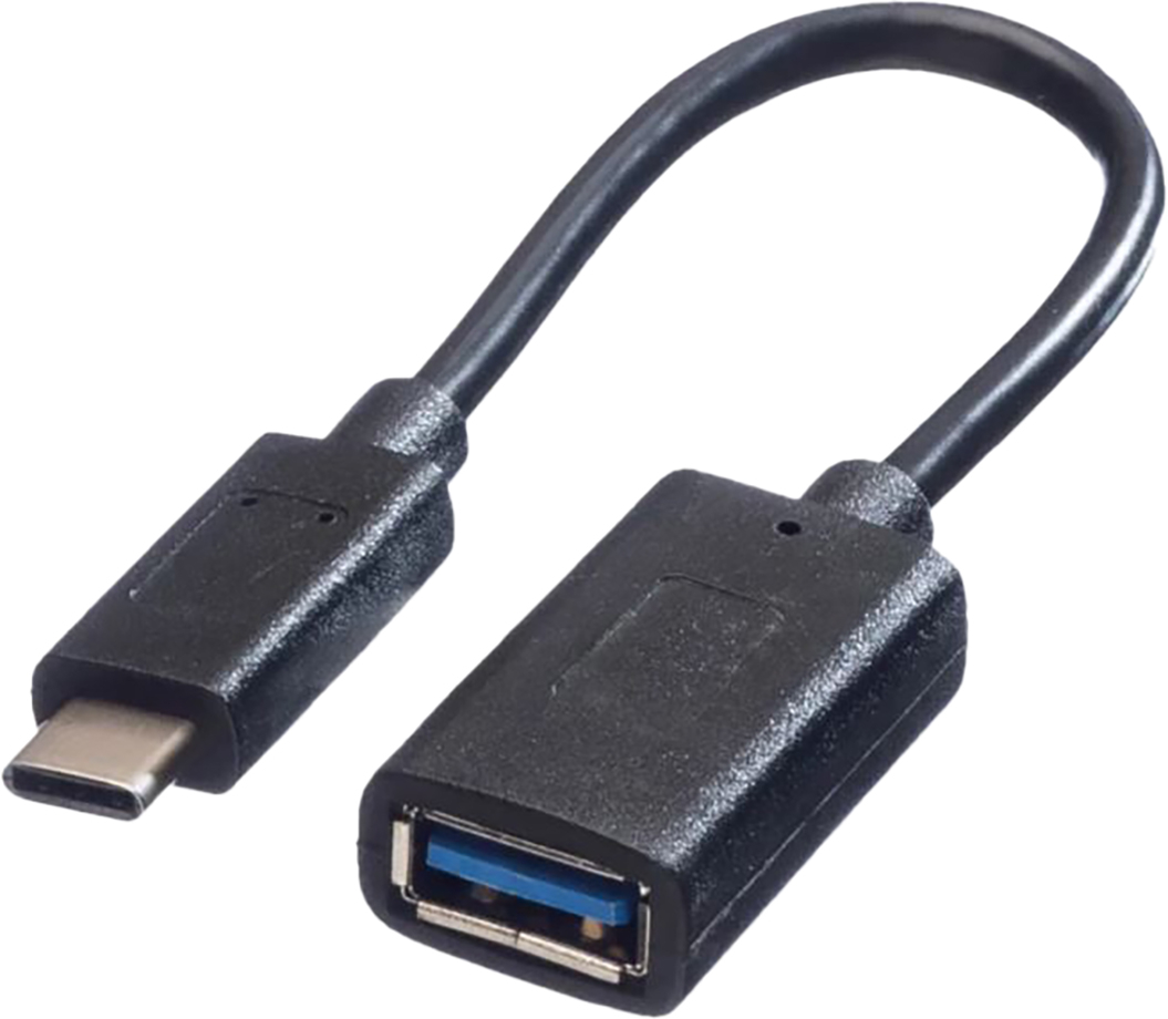 photo SCHOENENBERGER Cable USB-C to USB-A Female 90.004/11.99.9030 USB 3.2 black